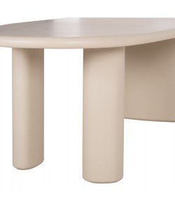 ΤΡΑΠΕΖΙ ΤΡΑΠΕΖΑΡΙΑΣ FIBER CEMENT ΟΒΑΛ VOLPE HM6599.02 ΜΠΕΖ 240x106x75Υεκ