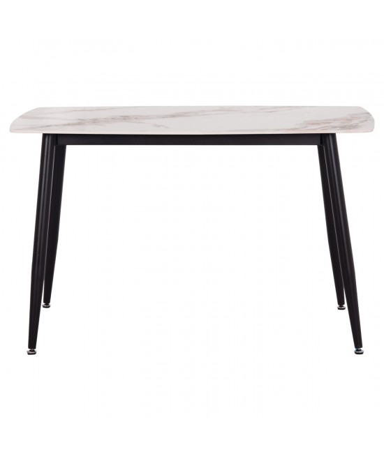 ΤΡΑΠΕΖΙ RAVEN HM9854.04 ΚΕΡΑΜΙΚΟ TOP ΜΕ ΟΨΗ ΜΑΡΜΑΡΟΥ τ.CALACATTA 120x70x73Υεκ.
