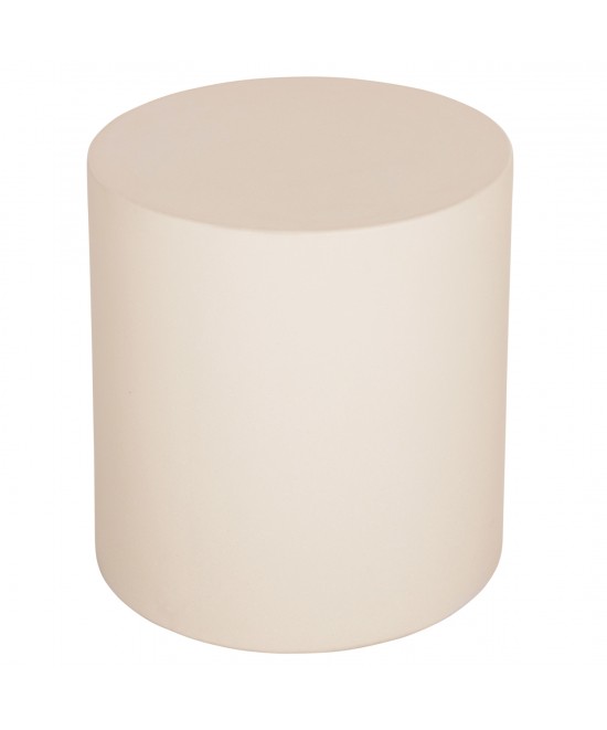 ΤΡΑΠΕΖΙ ΒΟΗΘΗΤΙΚΟ ΣΤΡΟΓΓΥΛΟ KYOKO HM6592.02 ΜΠΕΖ FIBER CEMENT Φ40x43Υεκ.