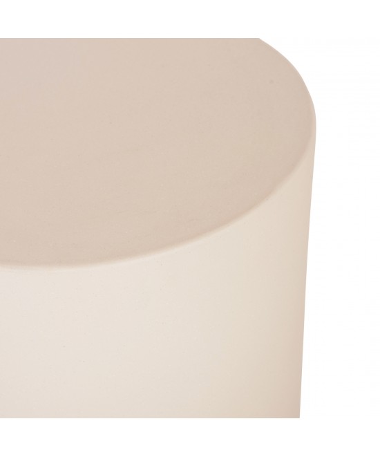 ΤΡΑΠΕΖΙ ΒΟΗΘΗΤΙΚΟ ΣΤΡΟΓΓΥΛΟ KYOKO HM6592.02 ΜΠΕΖ FIBER CEMENT Φ40x43Υεκ.
