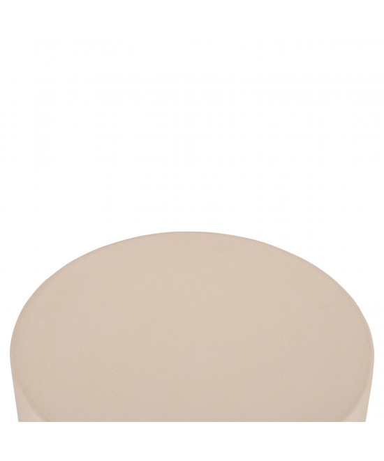 ΤΡΑΠΕΖΙ ΒΟΗΘΗΤΙΚΟ ΣΤΡΟΓΓΥΛΟ KYOKO HM6592.02 ΜΠΕΖ FIBER CEMENT Φ40x43Υεκ.