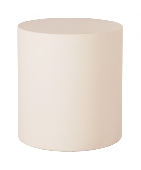 ΤΡΑΠΕΖΙ ΒΟΗΘΗΤΙΚΟ ΣΤΡΟΓΓΥΛΟ KYOKO HM6592.02 ΜΠΕΖ FIBER CEMENT Φ40x43Υεκ.