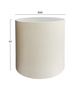 ΤΡΑΠΕΖΙ ΜΕΣΗΣ ΣΤΡΟΓΓΥΛΟ KYOKO HM6592.02 ΜΠΕΖ FIBER CEMENT Φ40x43Υεκ.