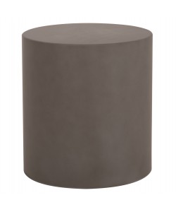 ΤΡΑΠΕΖΙ ΒΟΗΘΗΤΙΚΟ FIBER CEMENT ΣΤΡΟΓΓΥΛΟ KYOKO HM6592.01 ΓΚΡΙ Φ40x43Υεκ.