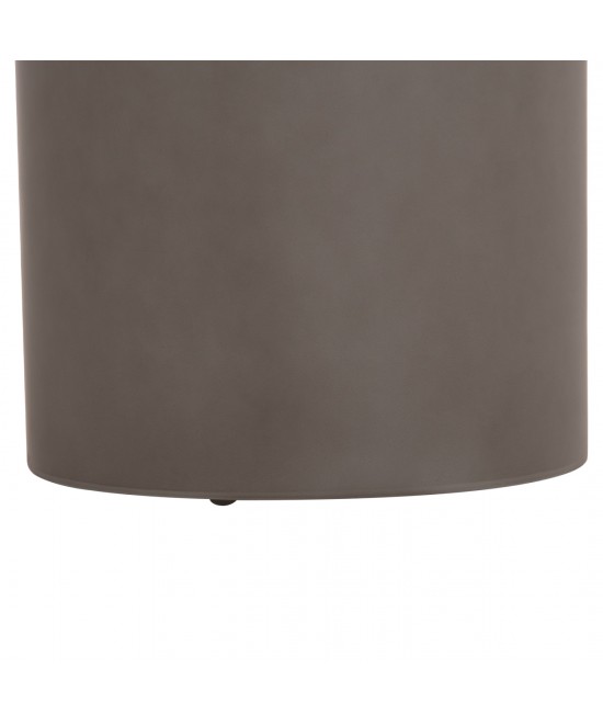 ΤΡΑΠΕΖΙ ΒΟΗΘΗΤΙΚΟ FIBER CEMENT ΣΤΡΟΓΓΥΛΟ KYOKO HM6592.01 ΓΚΡΙ Φ40x43Υεκ.