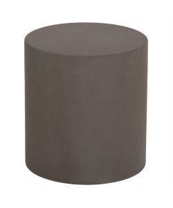 ΤΡΑΠΕΖΙ ΒΟΗΘΗΤΙΚΟ FIBER CEMENT ΣΤΡΟΓΓΥΛΟ KYOKO HM6592.01 ΓΚΡΙ Φ40x43Υεκ.