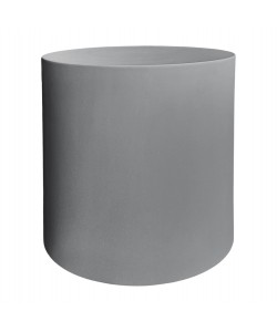 ΤΡΑΠΕΖΙ ΒΟΗΘΗΤΙΚΟ FIBER CEMENT ΣΤΡΟΓΓΥΛΟ KYOKO HM6592.01 ΓΚΡΙ Φ40x43Υεκ.