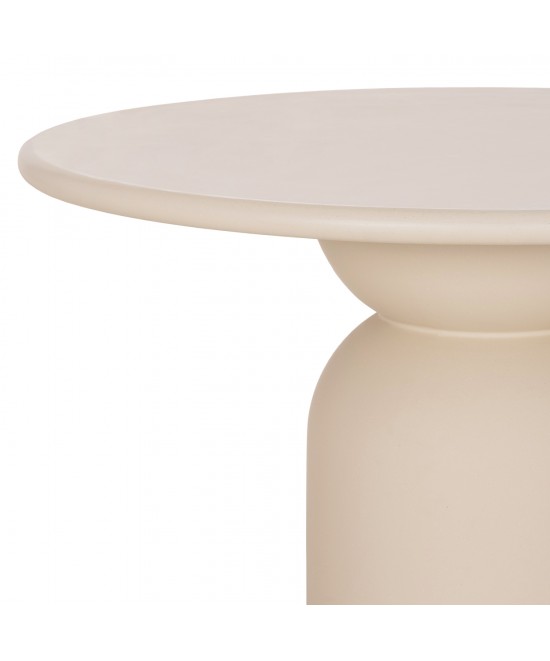 ΤΡΑΠΕΖΙ ΤΡΑΠΕΖΑΡΙΑΣ ΣΤΡΟΓΓΥΛΟ KAZVIN HM6582.02 ΜΠΕΖ FIBER CEMENT Φ130x73Υεκ