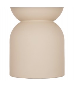 ΤΡΑΠΕΖΙ ΤΡΑΠΕΖΑΡΙΑΣ ΣΤΡΟΓΓΥΛΟ KAZVIN HM6582.02 ΜΠΕΖ FIBER CEMENT Φ130x73Υεκ
