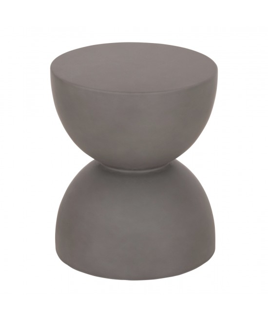 ΣΚΑΜΠΟ ΣΤΡΟΓΓΥΛΟ ZINI HM6580.01 FIBER CEMENT ΣΕ ΓΚΡΙ Φ35x43Υεκ