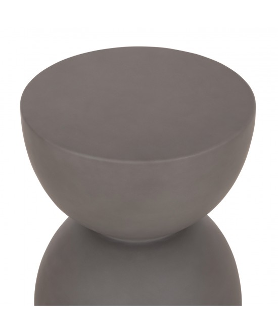 ΣΚΑΜΠΟ ΣΤΡΟΓΓΥΛΟ ZINI HM6580.01 FIBER CEMENT ΣΕ ΓΚΡΙ Φ35x43Υεκ