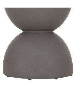 ΣΚΑΜΠΟ ΣΤΡΟΓΓΥΛΟ ZINI HM6580.01 FIBER CEMENT ΣΕ ΓΚΡΙ Φ35x43Υεκ