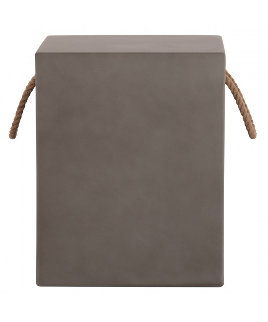ΣΚΑΜΠΟ ΤΕΤΡΑΓΩΝΟ FIBER CEMENT ΜΕ ΧΕΡΟΥΛΙΑ ZAK HM6581.01 ΣΕ ΓΚΡΙ 36x36x45.5Υεκ