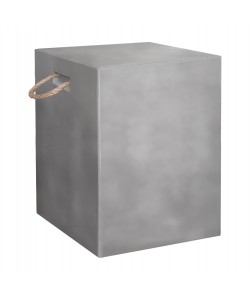 ΣΚΑΜΠΟ ΤΕΤΡΑΓΩΝΟ FIBER CEMENT ΜΕ ΧΕΡΟΥΛΙΑ ZAK HM6581.01 ΣΕ ΓΚΡΙ 36x36x45.5Υεκ