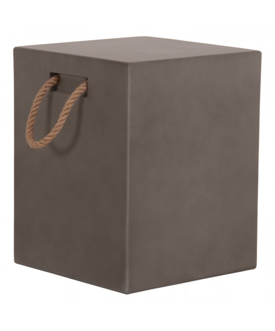 ΣΚΑΜΠΟ ΤΕΤΡΑΓΩΝΟ FIBER CEMENT ΜΕ ΧΕΡΟΥΛΙΑ ZAK HM6581.01 ΣΕ ΓΚΡΙ 36x36x45.5Υεκ