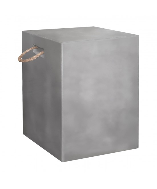 ΣΚΑΜΠΟ ΤΕΤΡΑΓΩΝΟ FIBER CEMENT ΜΕ ΧΕΡΟΥΛΙΑ ZAK HM6581.01 ΣΕ ΓΚΡΙ 36x36x45.5Υεκ