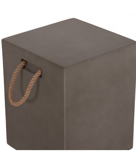 ΣΚΑΜΠΟ ΤΕΤΡΑΓΩΝΟ FIBER CEMENT ΜΕ ΧΕΡΟΥΛΙΑ ZAK HM6581.01 ΣΕ ΓΚΡΙ 36x36x45.5Υεκ