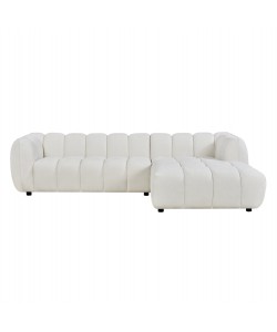 ΚΑΝΑΠΕΣ ΓΩΝΙΑ (ΔΕΞΙΑ) LYKKE HM3326.02R ΕΚΡΟΥ ΥΦΑΣΜΑ 280x89-165(η γωνία)x70Υεκ