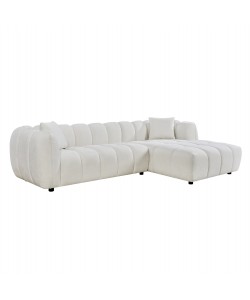 ΚΑΝΑΠΕΣ ΓΩΝΙΑ (ΔΕΞΙΑ) LYKKE HM3326.02R ΕΚΡΟΥ ΥΦΑΣΜΑ 280x89-165(η γωνία)x70Υεκ