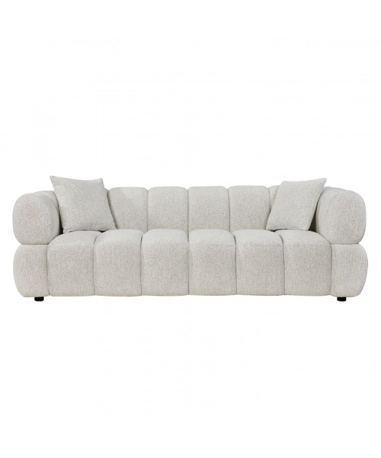 ΚΑΝΑΠΕΣ 3-ΘΕΣΙΟΣ NORIKA HM3331.02 ΕΚΡΟΥ ΥΦΑΣΜΑ 228x91x72Υεκ.