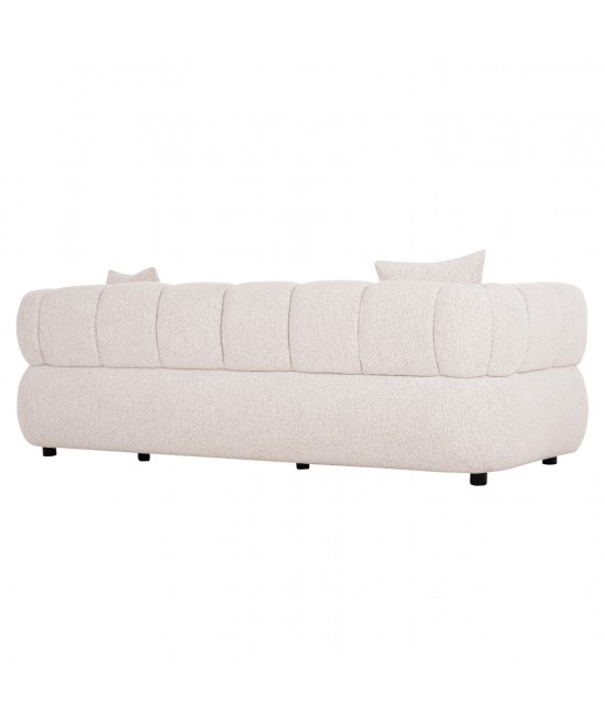 ΚΑΝΑΠΕΣ 3-ΘΕΣΙΟΣ NORIKA HM3331.02 ΕΚΡΟΥ ΥΦΑΣΜΑ 220x88x85Υεκ.