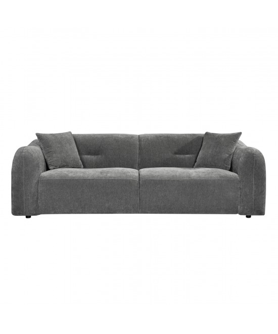 ΚΑΝΑΠΕΣ 3-ΘΕΣΙΟΣ JUNOA HM3333.01 ΓΚΡΙ ΥΦΑΣΜΑ 228x89x74Υεκ