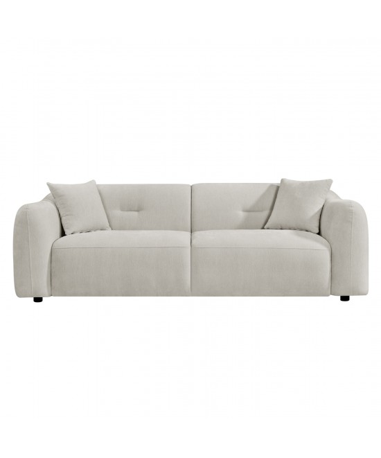 ΚΑΝΑΠΕΣ 3-ΘΕΣΙΟΣ JUNOA HM3333.02 ΕΚΡΟΥ ΥΦΑΣΜΑ 228x89x74Υεκ