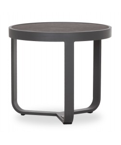 ΤΡΑΠΕΖΑΚΙ ΑΛΟΥΜΙΝΙΟΥ DEVIOUS SM6440.01 ΑΝΘΡΑΚΙ--ΓΚΡΙ SINTERED STONE TOP Φ45x41Υεκ.