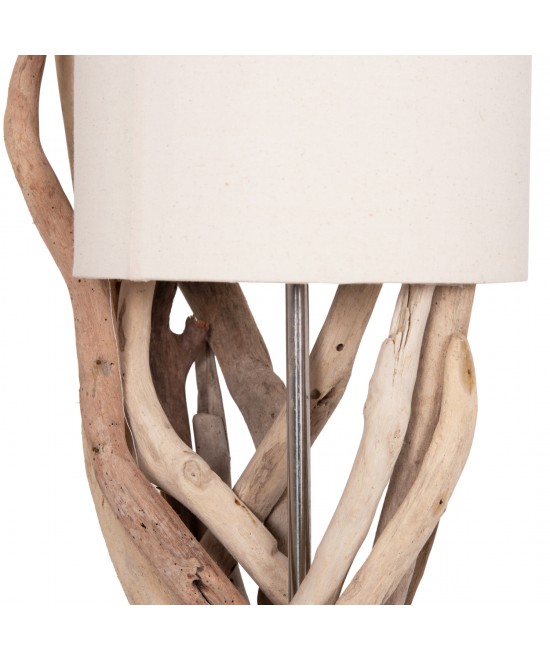 ΕΠΙΤΡΑΠΕΖΙΟ ΦΩΤΙΣΤΙΚΟ BRAMBLE HM4873 DRIFTWOOD & ΛΕΥΚΟ ΚΑΠΕΛΟ Φ28x65Υεκ.