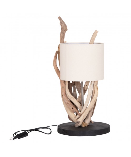 ΕΠΙΤΡΑΠΕΖΙΟ ΦΩΤΙΣΤΙΚΟ BRAMBLE HM4873 DRIFTWOOD & ΛΕΥΚΟ ΚΑΠΕΛΟ Φ28x65Υεκ.