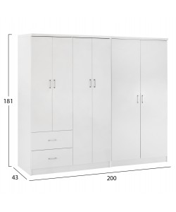 ΝΤΟΥΛΑΠΑ 6ΦΥΛΛΗ BLAKELY HM21235.05 ΜΕΛΑΜΙΝΗ ΧΡΩΜΑ ΛΕΥΚΟ 201x43x181Υεκ ΝΤΟΥΛΑΠΑ 6ΦΥΛΛΗ BLAKELY HM21235.05 ΜΕΛΑΜΙΝΗ ΧΡΩΜΑ ΛΕΥΚΟ 201x43x181Υεκ
