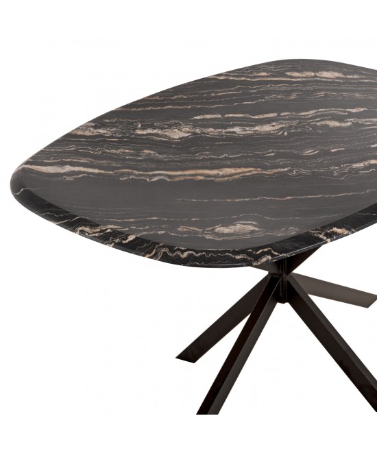 ΤΡΑΠΕΖΙ ΟΒΑΛ RODDEN HM11903.02 ΜΕ WERZALIT BLACK/GOLD MARBLE-ΜΑΥΡΗ ΒΑΣΗ 146x94x75Υεκ ΤΡΑΠΕΖΙ ΟΒΑΛ RODDEN HM11903.02 ΜΕ WERZALIT BLACK/GOLD MARBLE-ΜΑΥΡΗ ΒΑΣΗ 146x94x75Υεκ