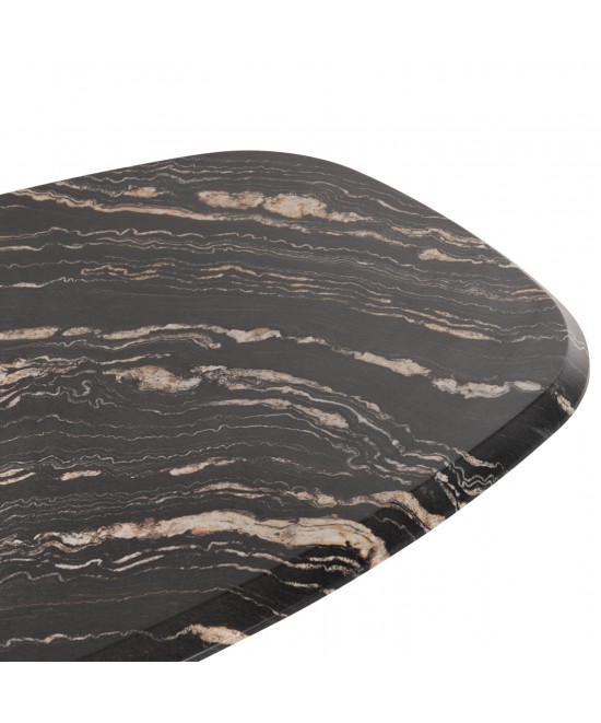 ΤΡΑΠΕΖΙ ΟΒΑΛ RODDEN HM11903.02 ΜΕ WERZALIT BLACK/GOLD MARBLE-ΜΑΥΡΗ ΒΑΣΗ 146x94x75Υεκ ΤΡΑΠΕΖΙ ΟΒΑΛ RODDEN HM11903.02 ΜΕ WERZALIT BLACK/GOLD MARBLE-ΜΑΥΡΗ ΒΑΣΗ 146x94x75Υεκ