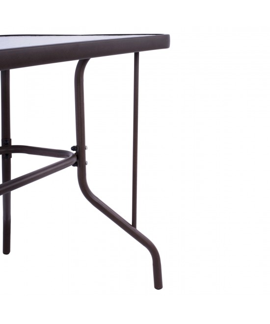 ΣΕΤ ΤΡΑΠΕΖΑΡΙΑΣ 5ΤΜΧ ADAM HM10897.02 ΤΡΑΠΕΖΙ 110x60εκ & 4 ΠΟΛΥΘΡΟΝΕΣ--ΚΑΦΕ