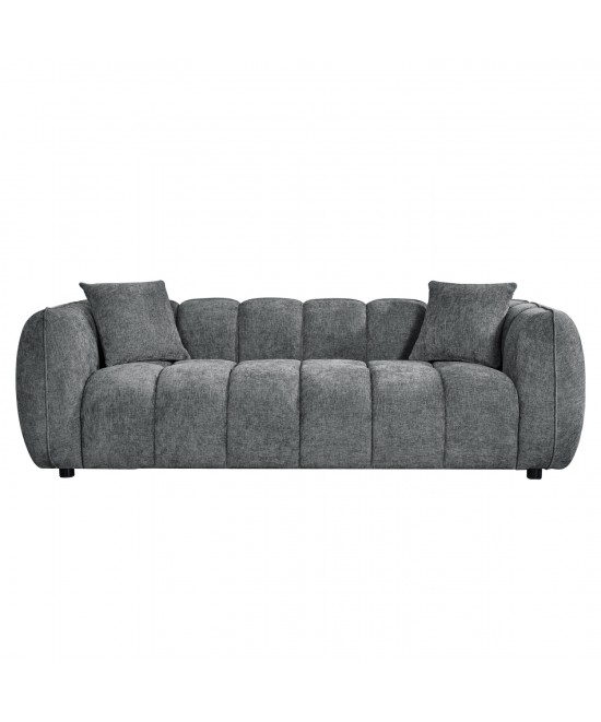 ΚΑΝΑΠΕΣ 3-ΘΕΣΙΟΣ LYKKE HM3323.01 ΓΚΡΙ ΥΦΑΣΜΑ 229x89x70Υεκ