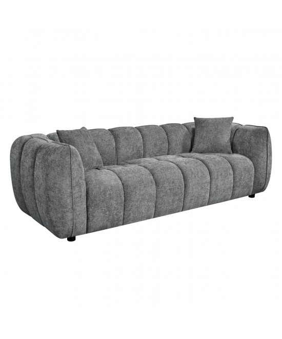 ΚΑΝΑΠΕΣ 3-ΘΕΣΙΟΣ LYKKE HM3323.01 ΓΚΡΙ ΥΦΑΣΜΑ 229x89x70Υεκ