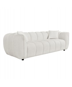 ΚΑΝΑΠΕΣ 3-ΘΕΣΙΟΣ LYKKE HM3323.02 ΕΚΡΟΥ ΥΦΑΣΜΑ 229x89x70Υεκ