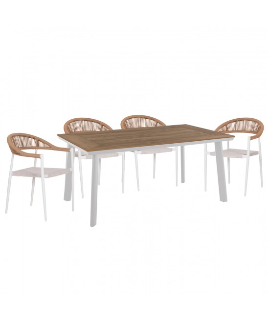 ΣΕΤ ΤΡΑΠΕΖΑΡΙΑΣ 5ΤΜΧ BERG HM10823.01 ΑΛΟΥΜΙΝΙΟ-POLYWOOD-TEXTILENE---ΛΕΥΚΟ ΣΕΤ ΤΡΑΠΕΖΑΡΙΑΣ 5ΤΜΧ BERG HM10823.01 ΑΛΟΥΜΙΝΙΟ-POLYWOOD-TEXTILENE---ΛΕΥΚΟ