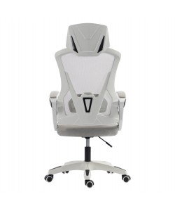 ΚΑΡΕΚΛΑ ΓΡΑΦΕΙΟΥ SALAS HM1223.02 P.P. ΛΕΥΚΟ-ΓΚΡΙ MESH ΥΦΑΣΜΑ 60x60x118-128Υεκ