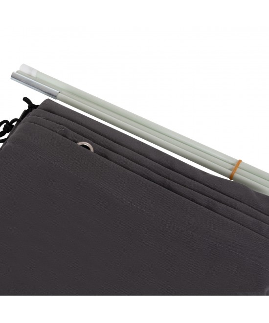 ΚΑΛΥΜΜΑ 4X4m ΓΙΑ ΟΜΠΡΕΛΑ HM6621.01 - SPUN POLYESTER ΣΕ ΓΚΡΙ