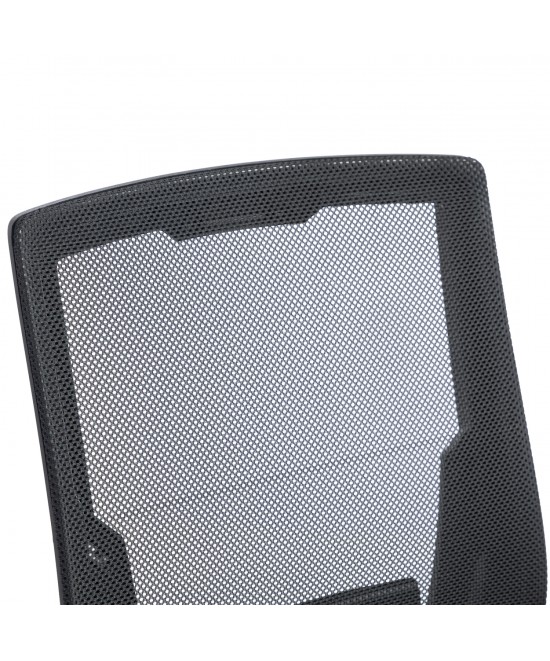 ΚΑΡΕΚΛΑ ΓΡΑΦΕΙΟΥ ZENITH HM1225.01 PP & MESH ΥΦΑΣΜΑ--ΜΑΥΡΟ 60x60x92-100Υεκ
