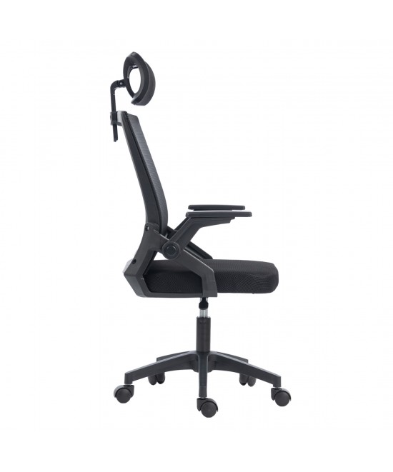 ΚΑΡΕΚΛΑ ΓΡΑΦΕΙΟΥ MATRON HM1226.01 ΜΑΥΡO PP & MESH ΥΦΑΣΜΑ 47x47x128Υεκ ΚΑΡΕΚΛΑ ΓΡΑΦΕΙΟΥ MATRON HM1226.01 ΜΑΥΡO PP & MESH ΥΦΑΣΜΑ 47x47x128Υεκ