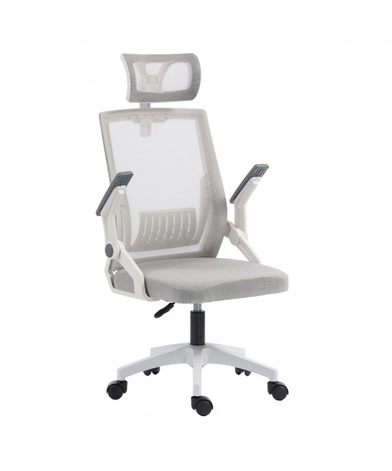 ΚΑΡΕΚΛΑ ΓΡΑΦΕΙΟΥ MATRON HM1226.02 ΛΕΥΚΟ PP--ΑΝΟΙΧΤΟ ΓΚΡΙ MESH 47x47x128Υεκ ΚΑΡΕΚΛΑ ΓΡΑΦΕΙΟΥ MATRON HM1226.02 ΛΕΥΚΟ PP--ΑΝΟΙΧΤΟ ΓΚΡΙ MESH 47x47x128Υεκ