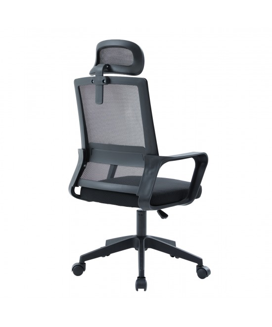 ΚΑΡΕΚΛΑ ΓΡΑΦΕΙΟΥ VELOCITY HM1229.01 ΜΑΥΡO MESH & PP 61x62x123Υεκ ΚΑΡΕΚΛΑ ΓΡΑΦΕΙΟΥ VELOCITY HM1229.01 ΜΑΥΡO MESH & PP 61x62x123Υεκ
