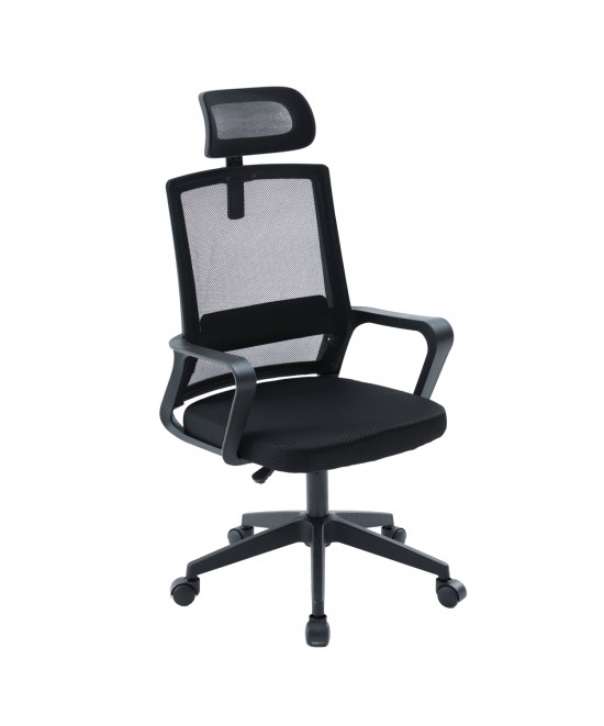 ΚΑΡΕΚΛΑ ΓΡΑΦΕΙΟΥ VELOCITY HM1229.01 ΜΑΥΡO MESH & PP 61x62x123Υεκ ΚΑΡΕΚΛΑ ΓΡΑΦΕΙΟΥ VELOCITY HM1229.01 ΜΑΥΡO MESH & PP 61x62x123Υεκ