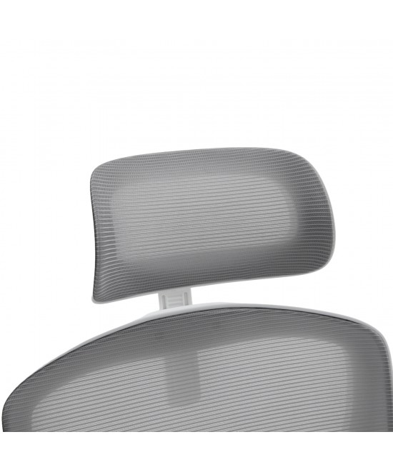 ΚΑΡΕΚΛΑ ΓΡΑΦΕΙΟΥ FLOATER HM1230.02 ΛΕΥΚΟ PP--ΑΝΟΙΧΤΟ ΓΚΡΙ MESH 62x62x106-116Υεκ