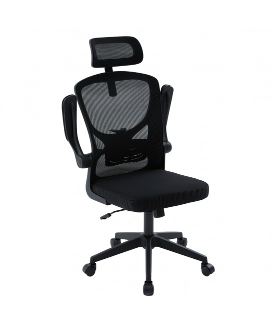 ΚΑΡΕΚΛΑ ΓΡΑΦΕΙΟΥ FLOATER HM1230.01 ΜΑΥΡO MESH & PP 62x62x106-116Υεκ ΚΑΡΕΚΛΑ ΓΡΑΦΕΙΟΥ FLOATER HM1230.01 ΜΑΥΡO MESH & PP 62x62x106-116Υεκ