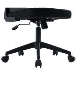 ΚΑΡΕΚΛΑ ΓΡΑΦΕΙΟΥ FLOATER HM1230.01 ΜΑΥΡO MESH & PP 62x62x106-116Υεκ