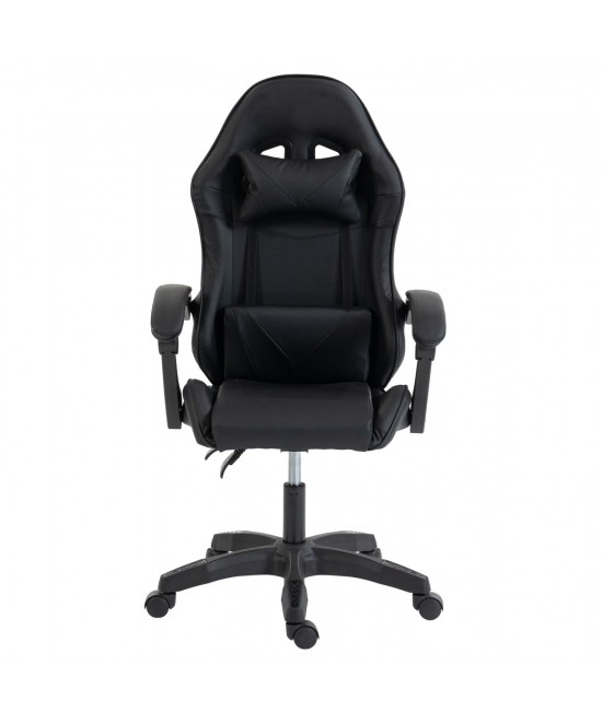 ΚΑΡΕΚΛΑ GAMING STRATUS HM1231.01 ΜΑΥΡΟ PVC--ΜΕ ΜΑΞIΛΑΡΑΚΙΑ ΜΕΣΗΣ/ΚΕΦΑΛΗΣ 62x62x119Υεκ