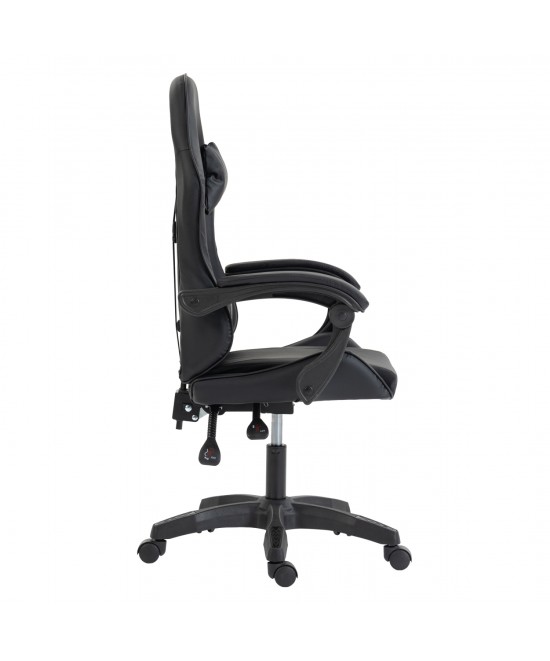 ΚΑΡΕΚΛΑ GAMING STRATUS HM1231.01 ΜΑΥΡΟ PVC--ΜΕ ΜΑΞIΛΑΡΑΚΙΑ ΜΕΣΗΣ/ΚΕΦΑΛΗΣ 62x62x119Υεκ